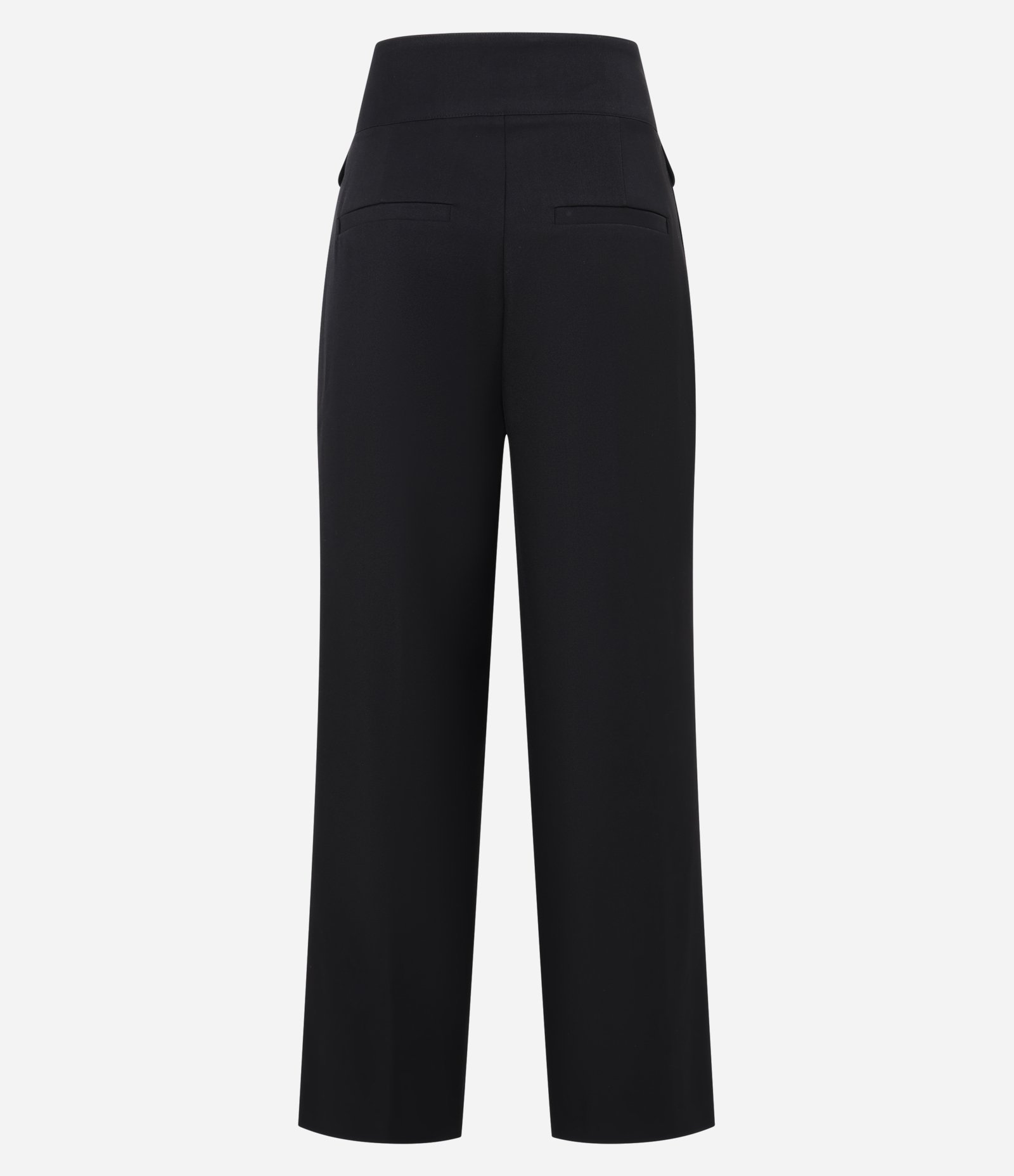 Calça Wide Leg Alfaiatada com Lapelas e Pregas Preto 6