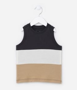 Regata Infantil com Recortes Contrastantes - Tam 1 a 6 Anos