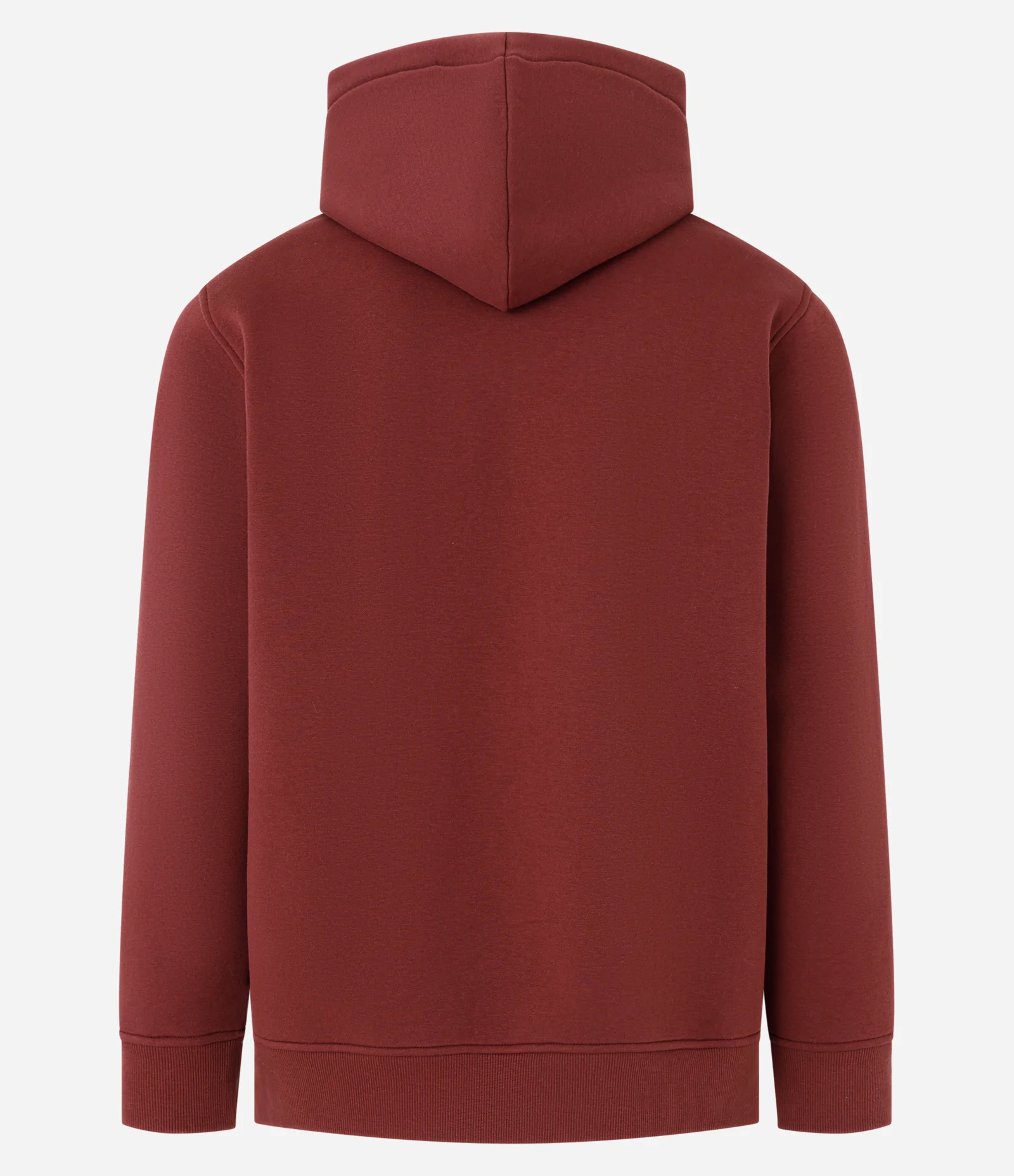 Blusão Comfort em Moletom com Capuz e Bolso Canguru Marsala 2