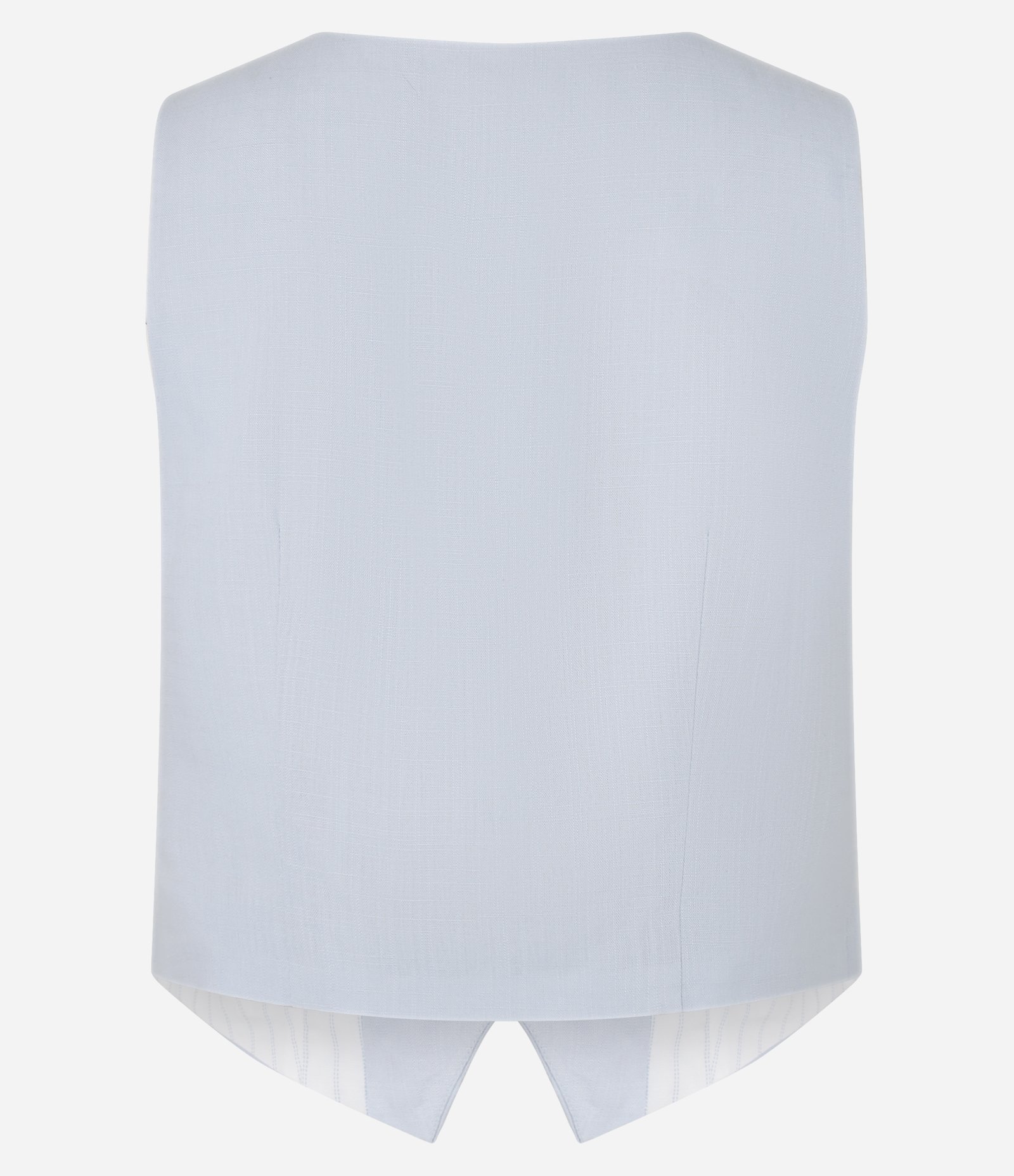 Colete em Viscolinho com Fechamento por Botões Contrastantes Azul Claro 7