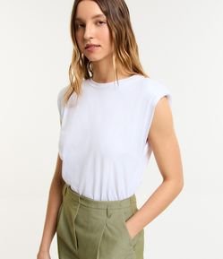 Macacão Alfaiatado com Efeito Blusa e Calça e Zíper nas Costas