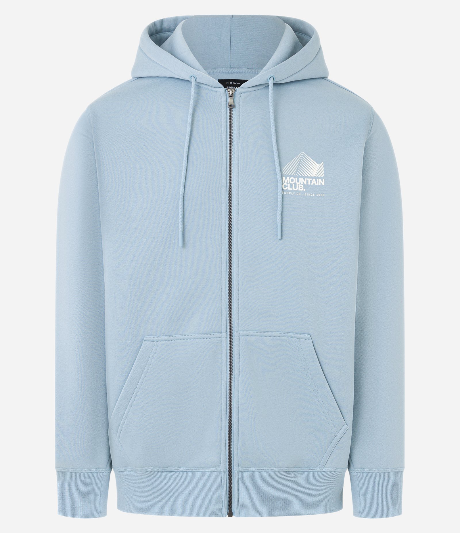 Casaco em Moletom com Estampa Lettering e Capuz Azul 5