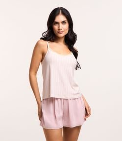 Short Boxer de Pijama em Viscose com Cós Elástico