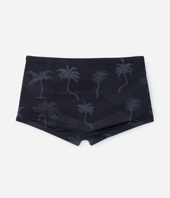 Sunga Boxer em Microfibra com Estampa de Coqueiro