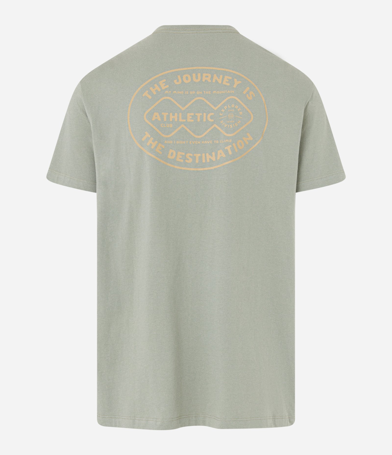 Camiseta Relaxed com Estampa The Journey is the Destination Cinza 6