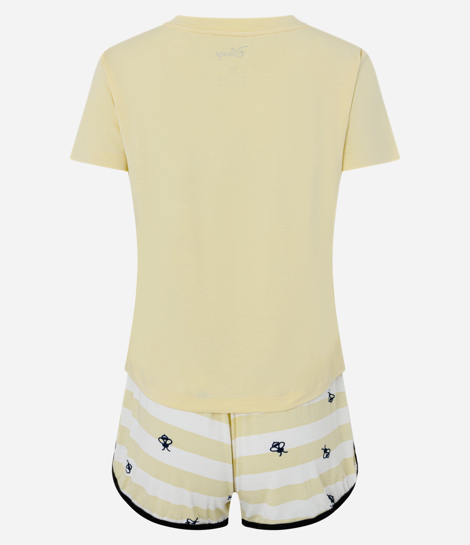 Pijama Short Doll em Viscose Curto com Estampa Ursinho Pooh Amarelo 5