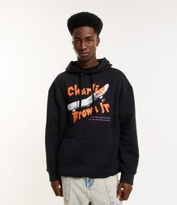 Blusão Relaxed em Moletom com Estampa Charlie Brown Jr