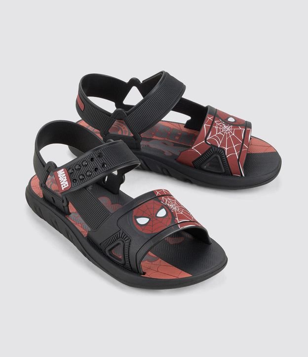Sandália Infantil em Plástico Estampa Homem Aranha - Tam 23 ao 34