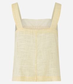 Blusa em Viscolinho com Pregas no Decote e Padronagem de Riscos