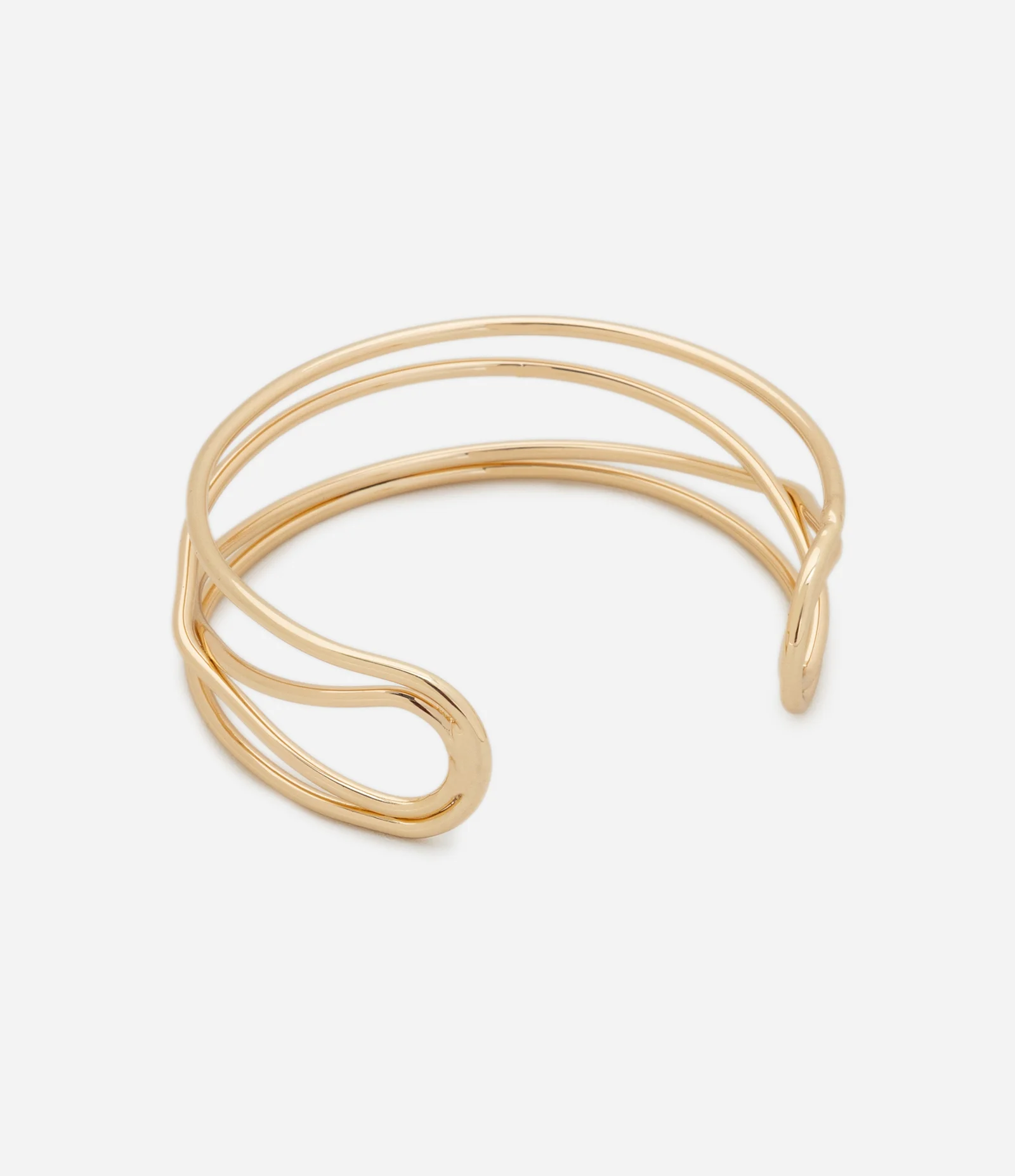 Bracelete com Formato Aramado Dourado 2