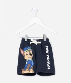 Bermuda Infantil com Estampa do Chase da Patrulha Canina - Tam 2 a 5 Anos