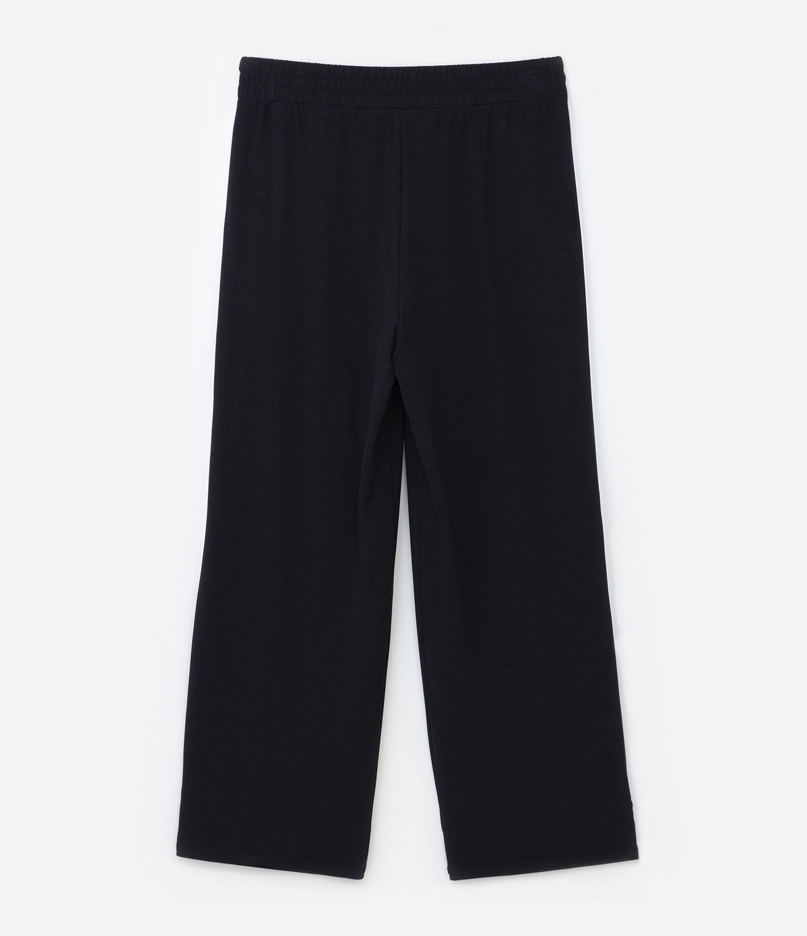 Calça Ampla Sportcore com Listras Laterais Curve & Plus Size Preto 6