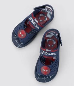 Sandália Infantil em Plástico Estampa Homem Aranha - Tam 23 ao 34