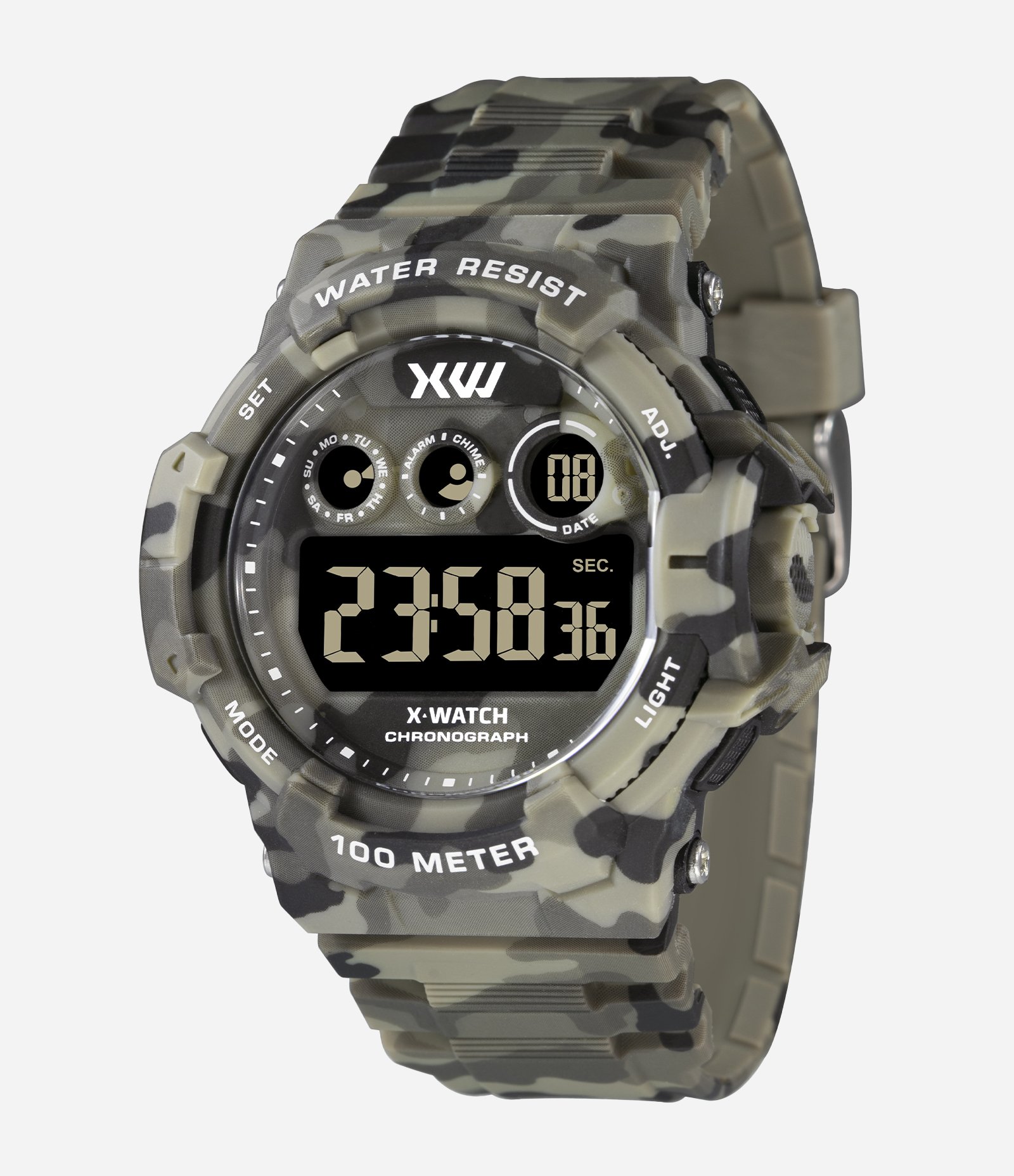 Relógio X-Watch Masculino Digital XMPPD682-QXQX Verde 1