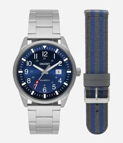 Kit Relógios Orient Masculino Automático Solartech MBSS1452-D2SX