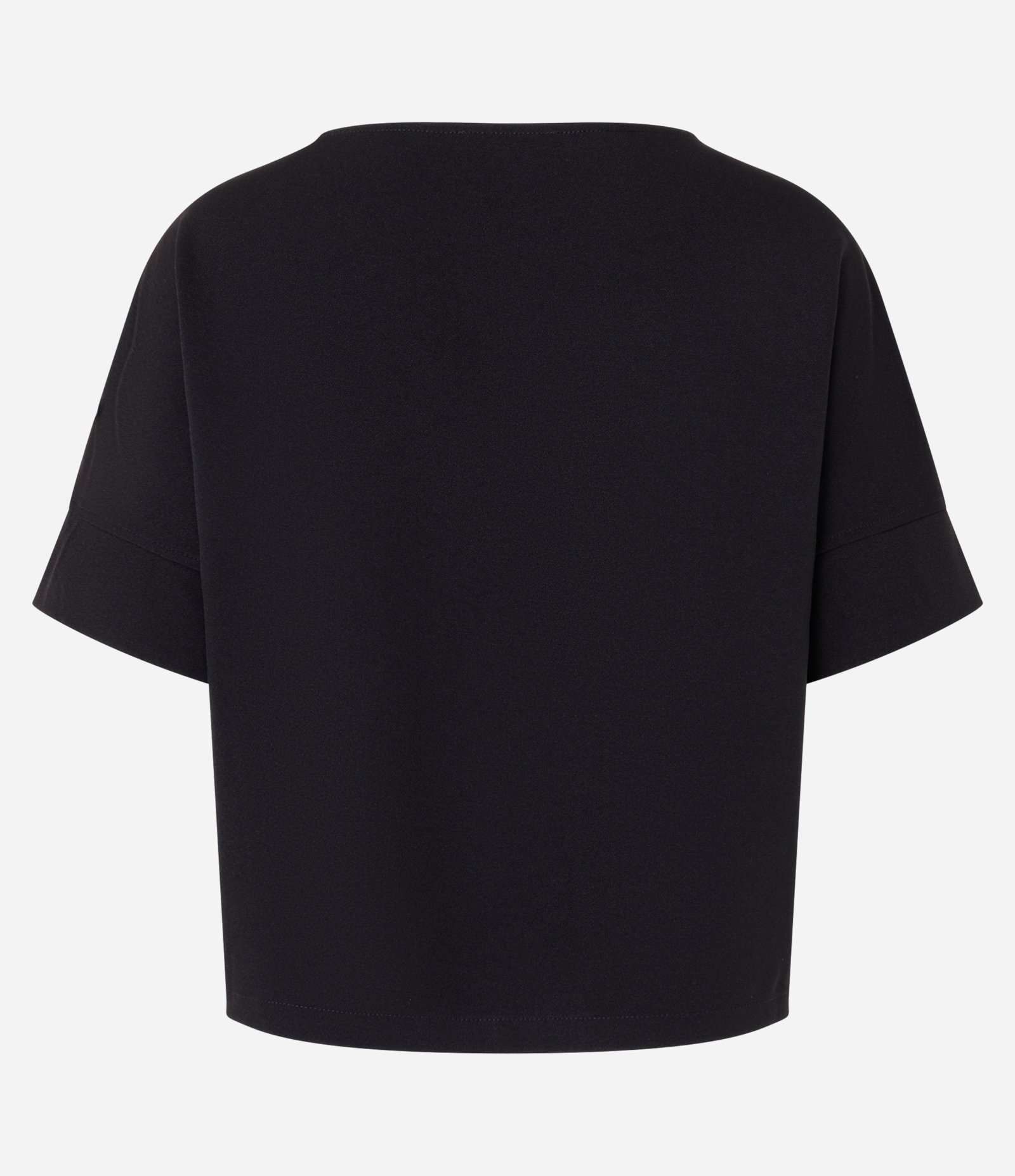 Blusa em Crepe com Manga Curta Ampla Preto 6