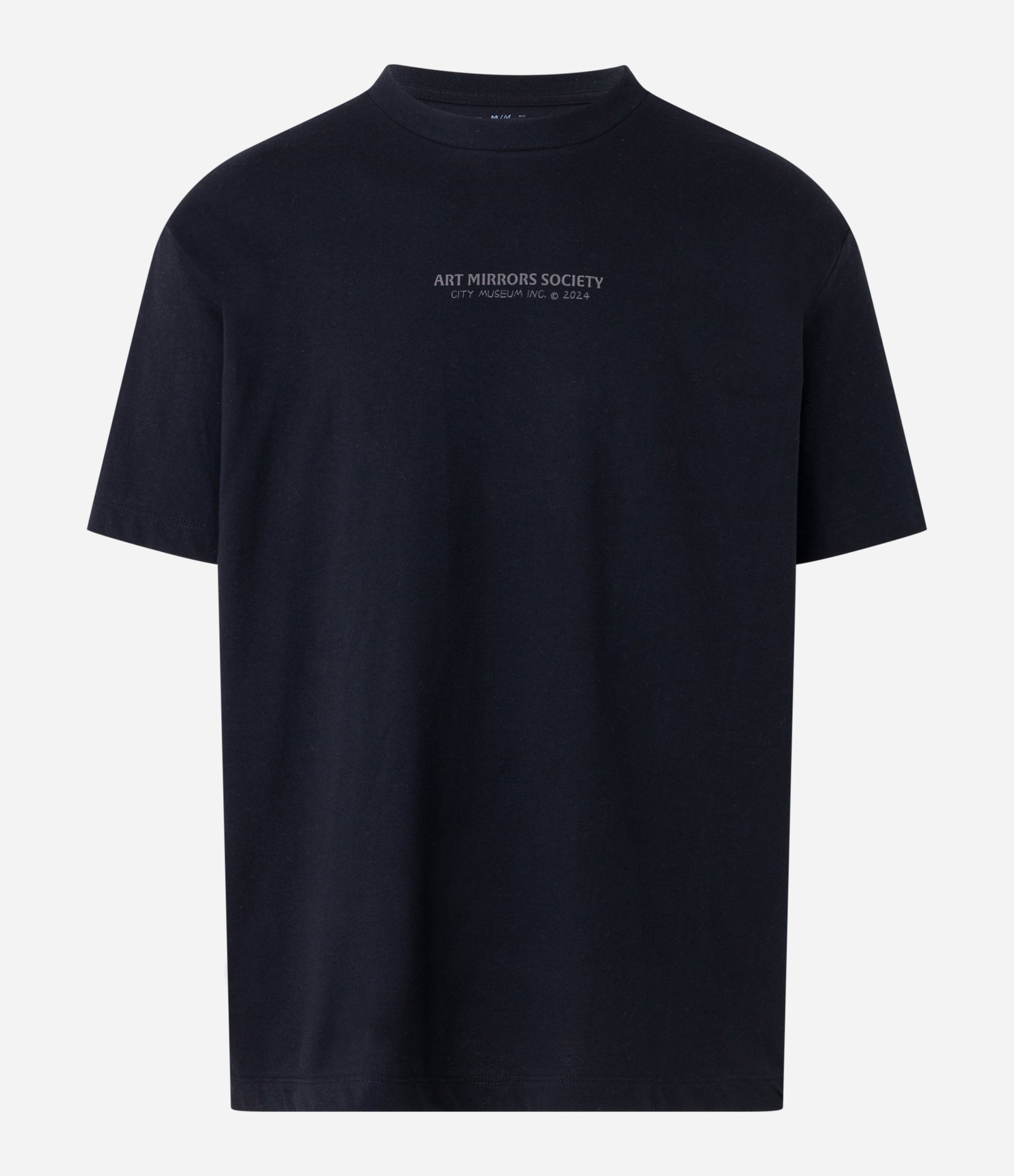 Camiseta Relaxed com Estampa Art Mirrors Preto 5