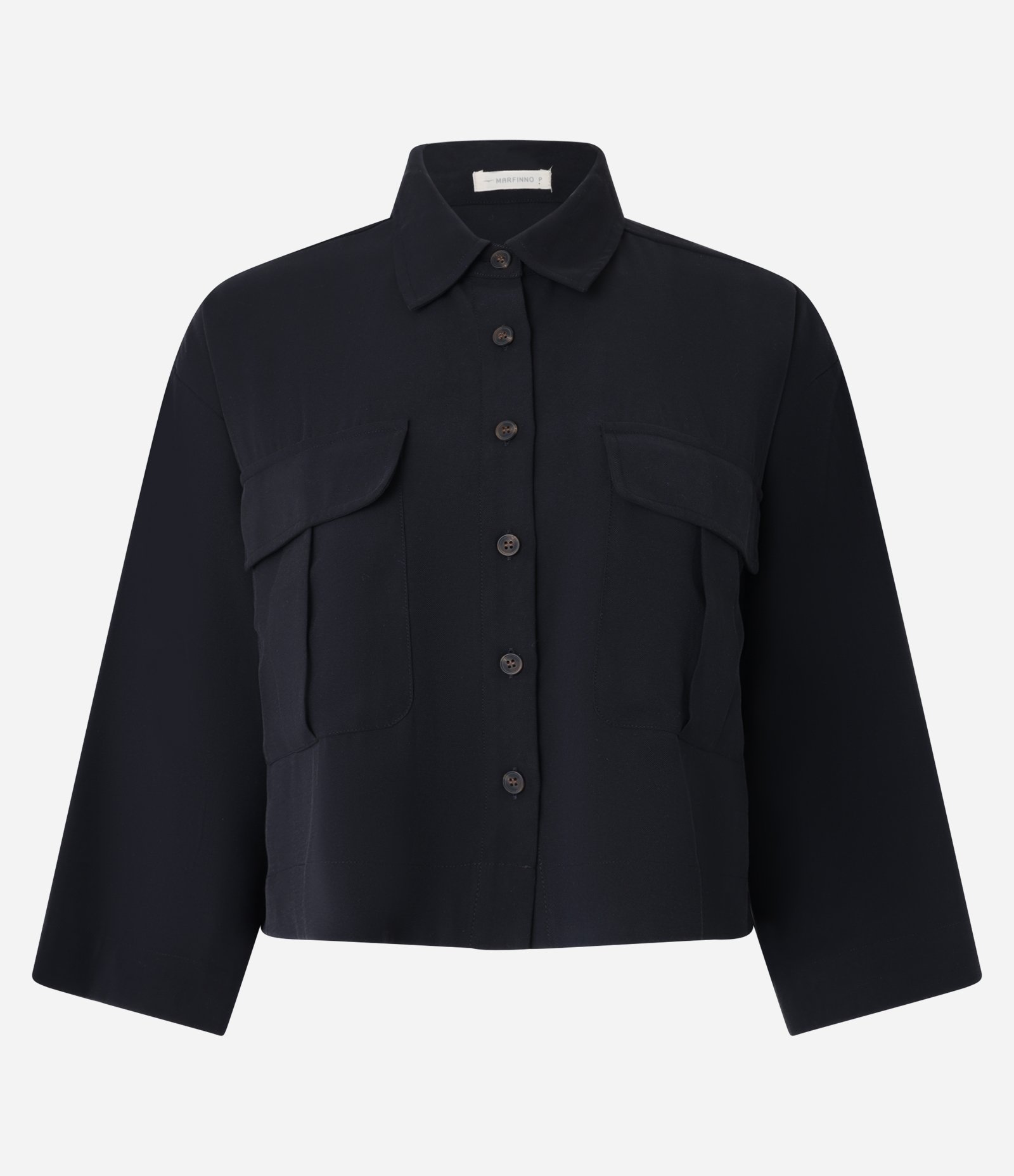 Camisa em Viscose com Botões e Bolsos Frontais 6