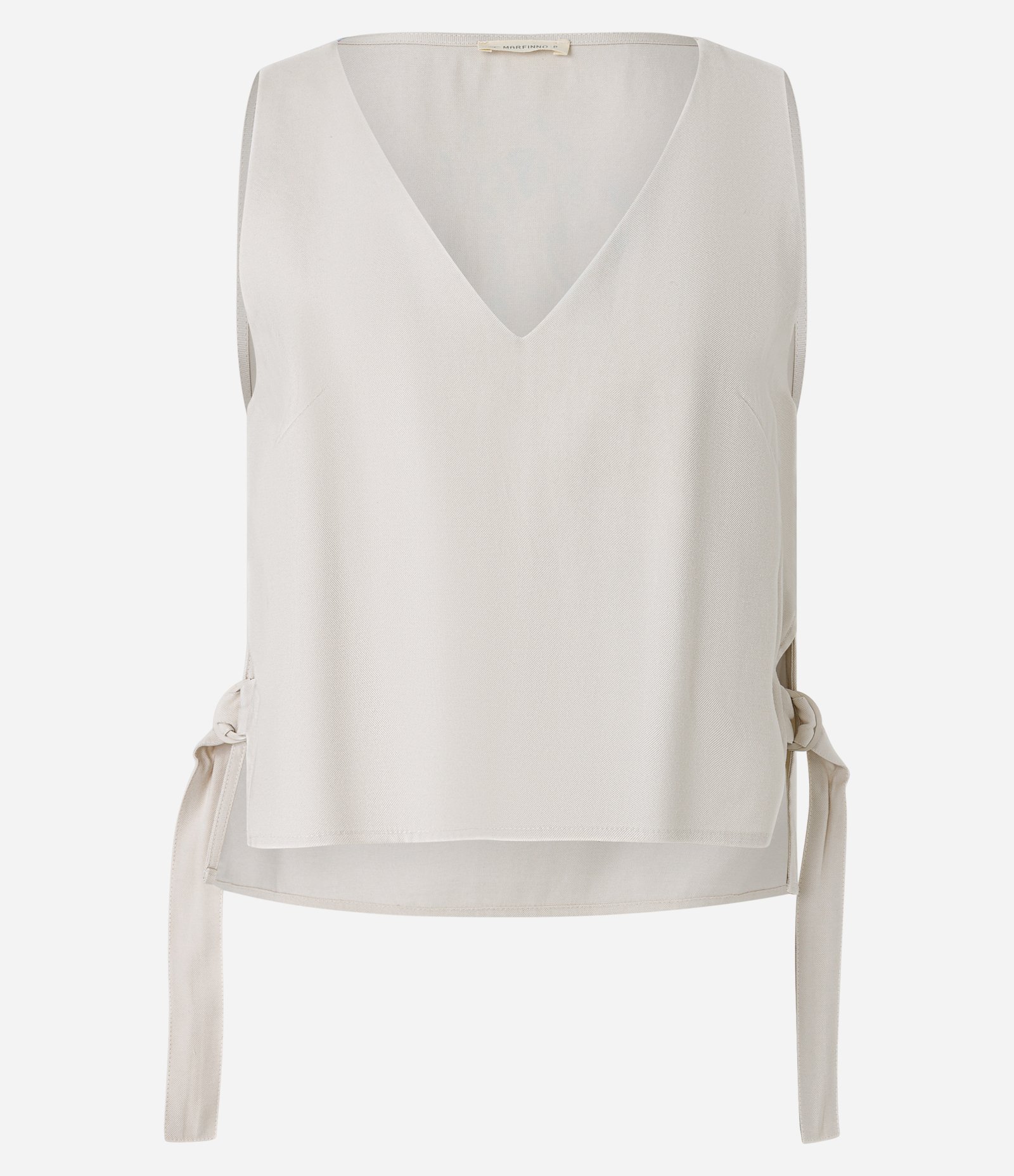 Blusa em Viscose com Alça Larga e Detalhe de Fivela na Lateral Off White 5