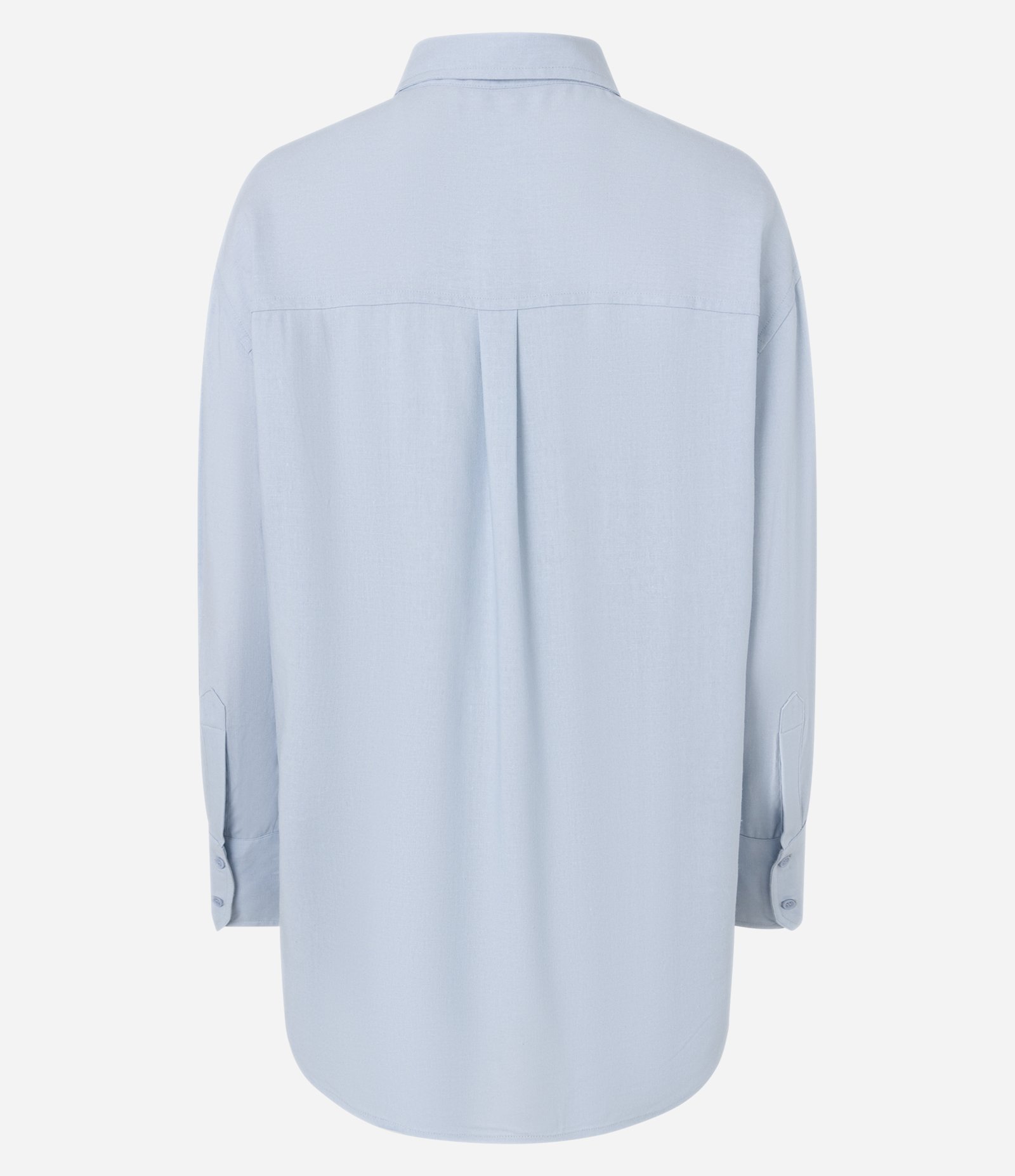 Camisa Viscolinho com Abotoamento Frontal Azul 6