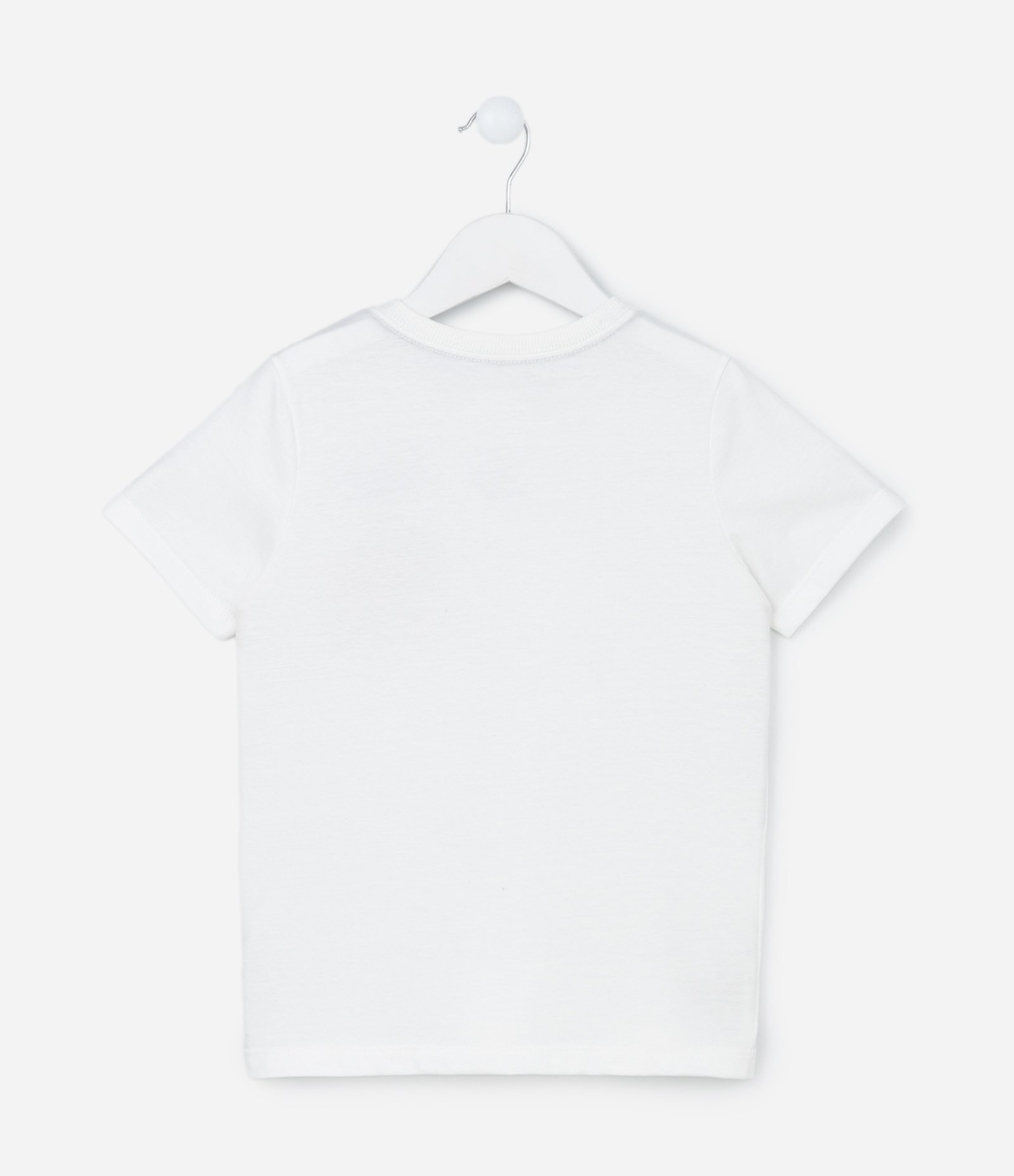 Camiseta Comfort Infantil com Estampa Relâmpago McQueen - Tam 3 a 10 Anos Branco 3