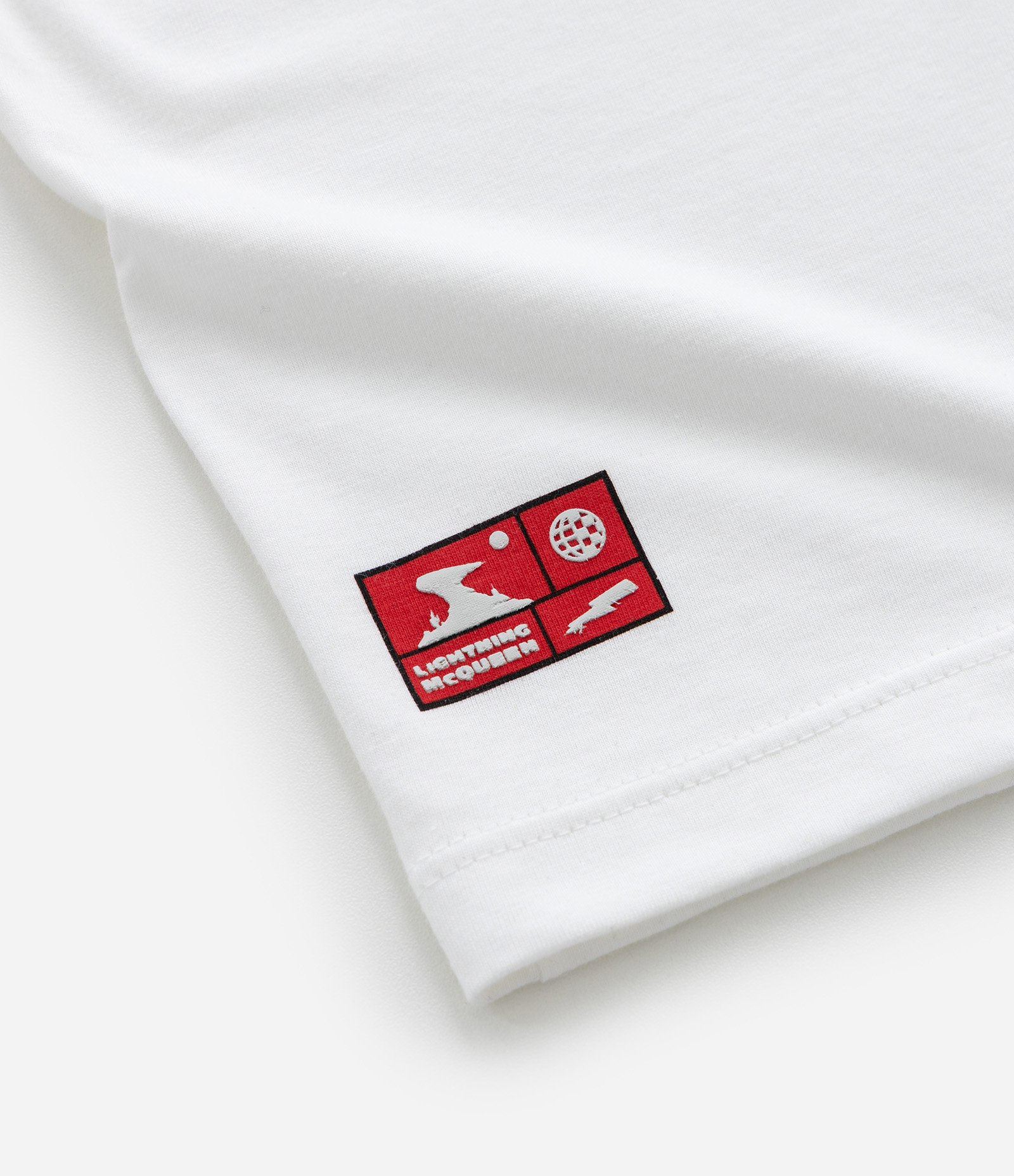 Camiseta Comfort Infantil com Estampa Relâmpago McQueen - Tam 3 a 10 Anos Branco 4