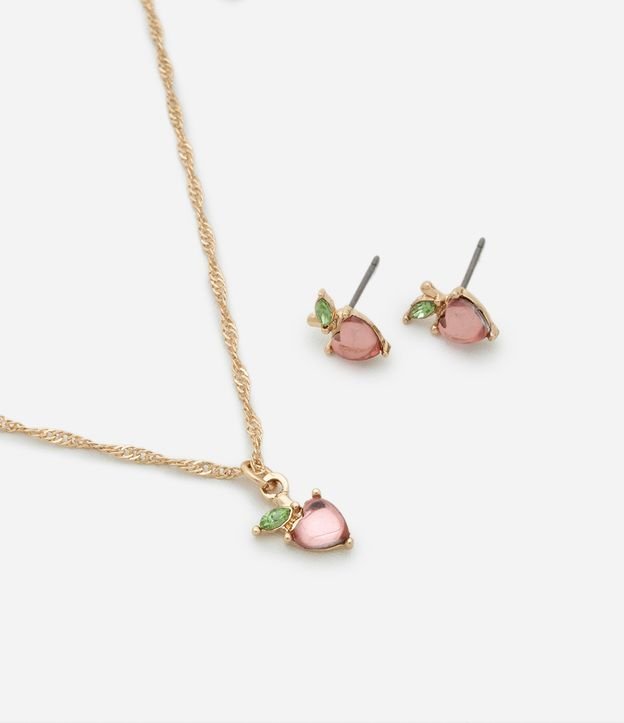 Conjunto Colar e Brinco de Maçã