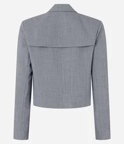 Blazer Alfaiatado com Bolsos Frontais