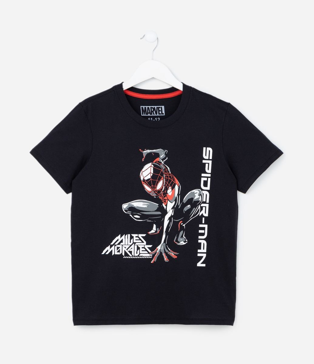Camiseta Infantil com Estampa do Homem Aranha Miles Morales Tam - Main Image