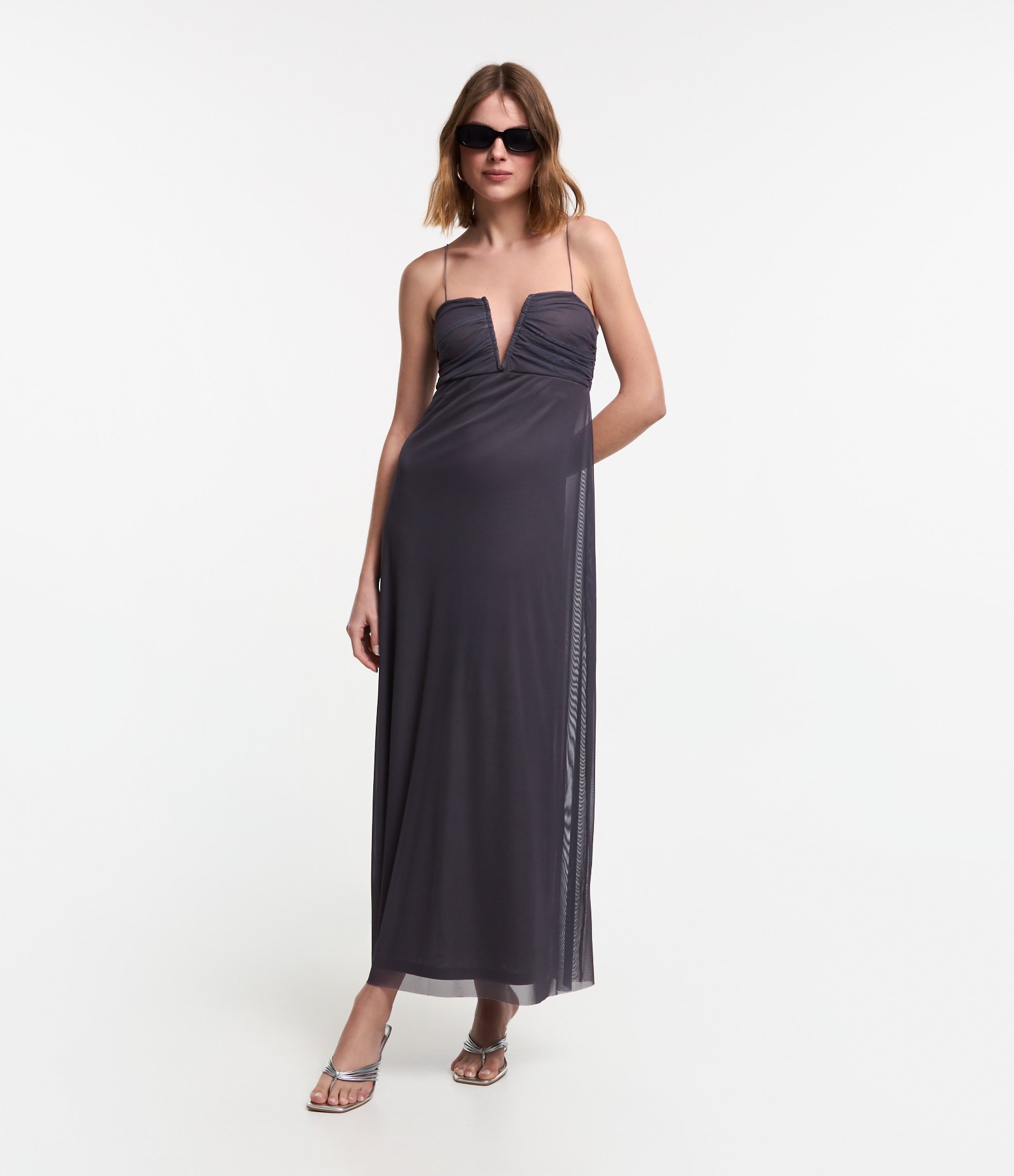 Vestido drapeado, da Renner