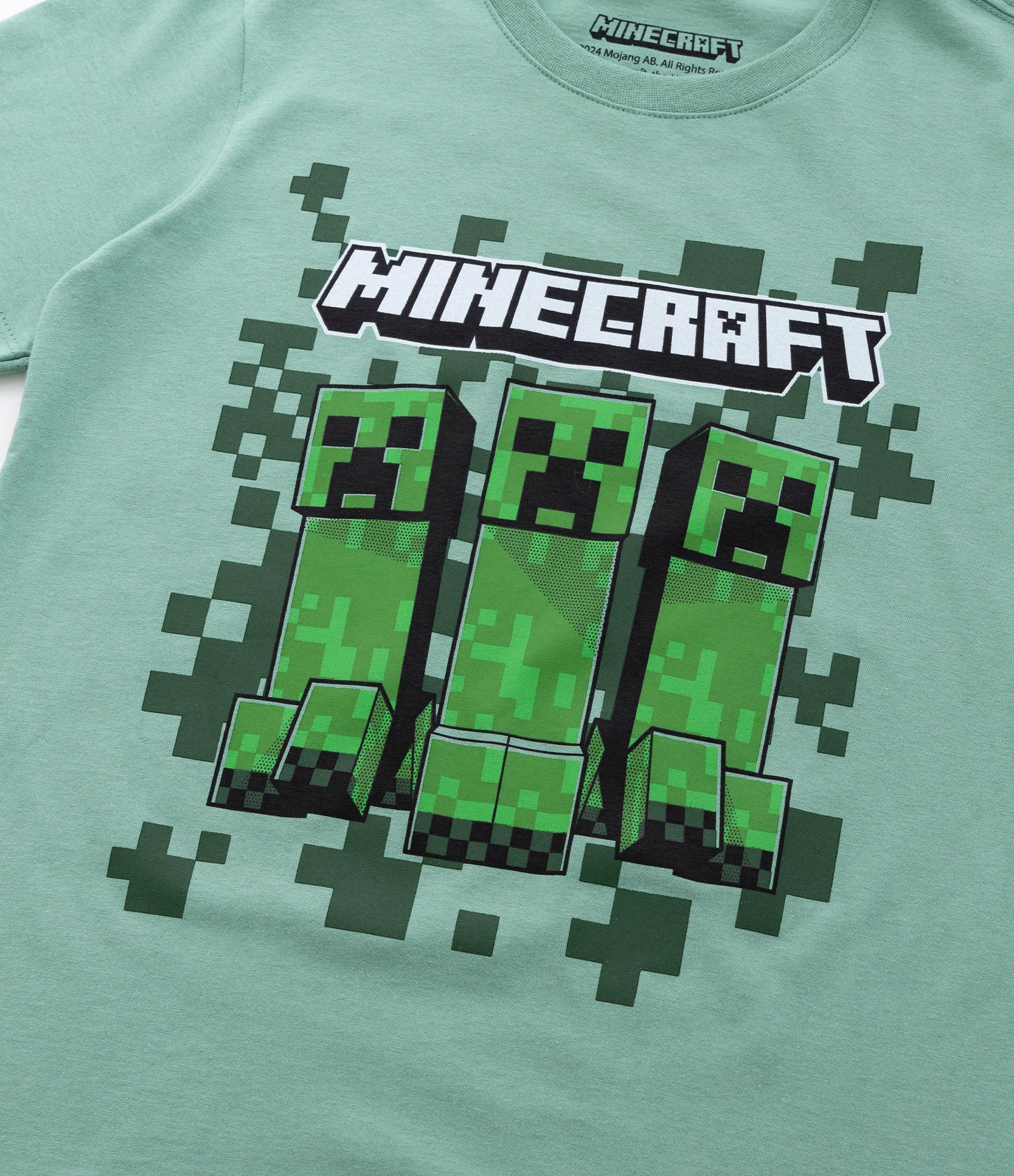 Camiseta Comfort Infantil com Estampa do Minecraft - Tam 5 a 14 Anos Verde 4
