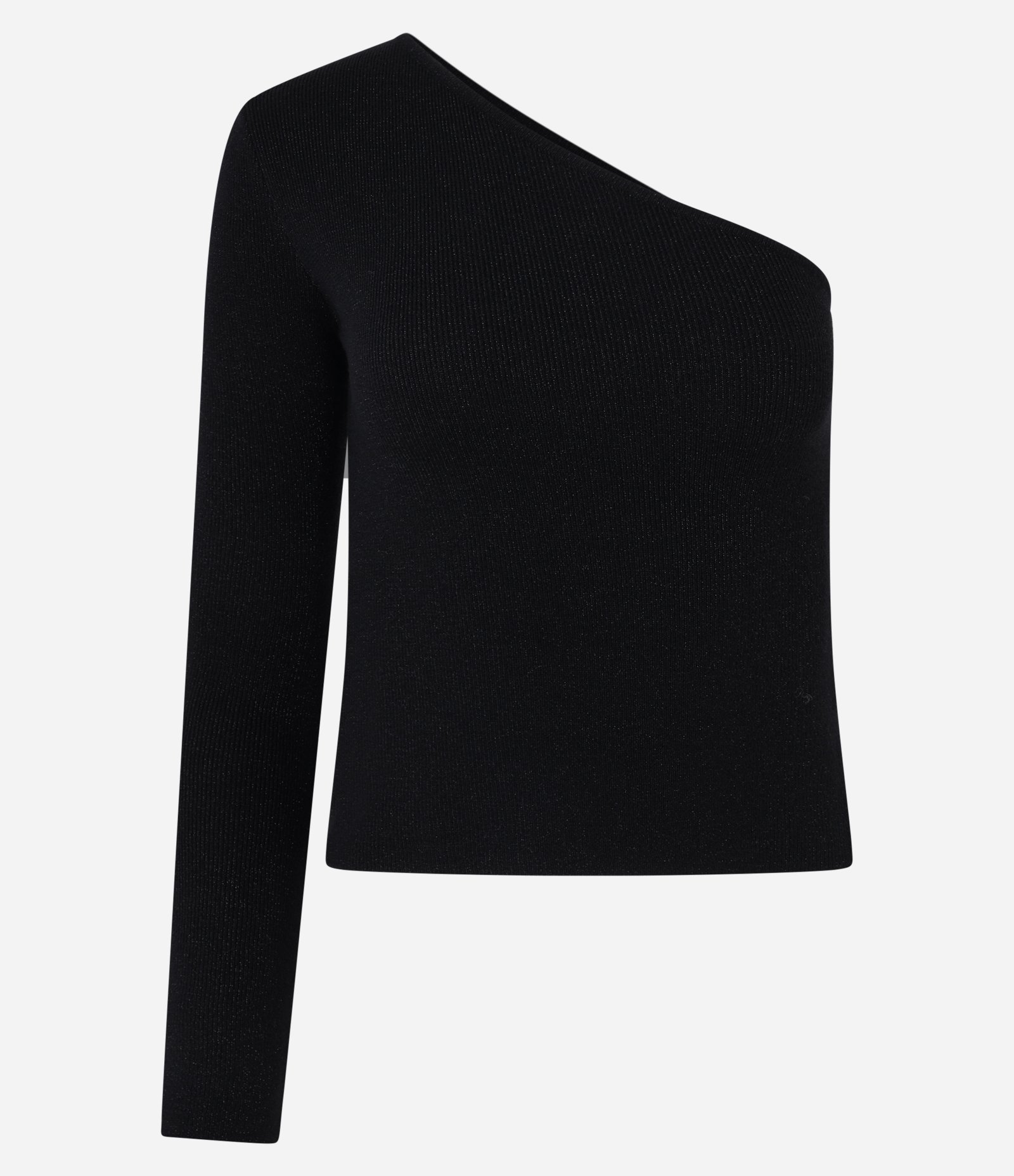 Blusa Ombro Só em Viscose com Manga Longa Preto 4