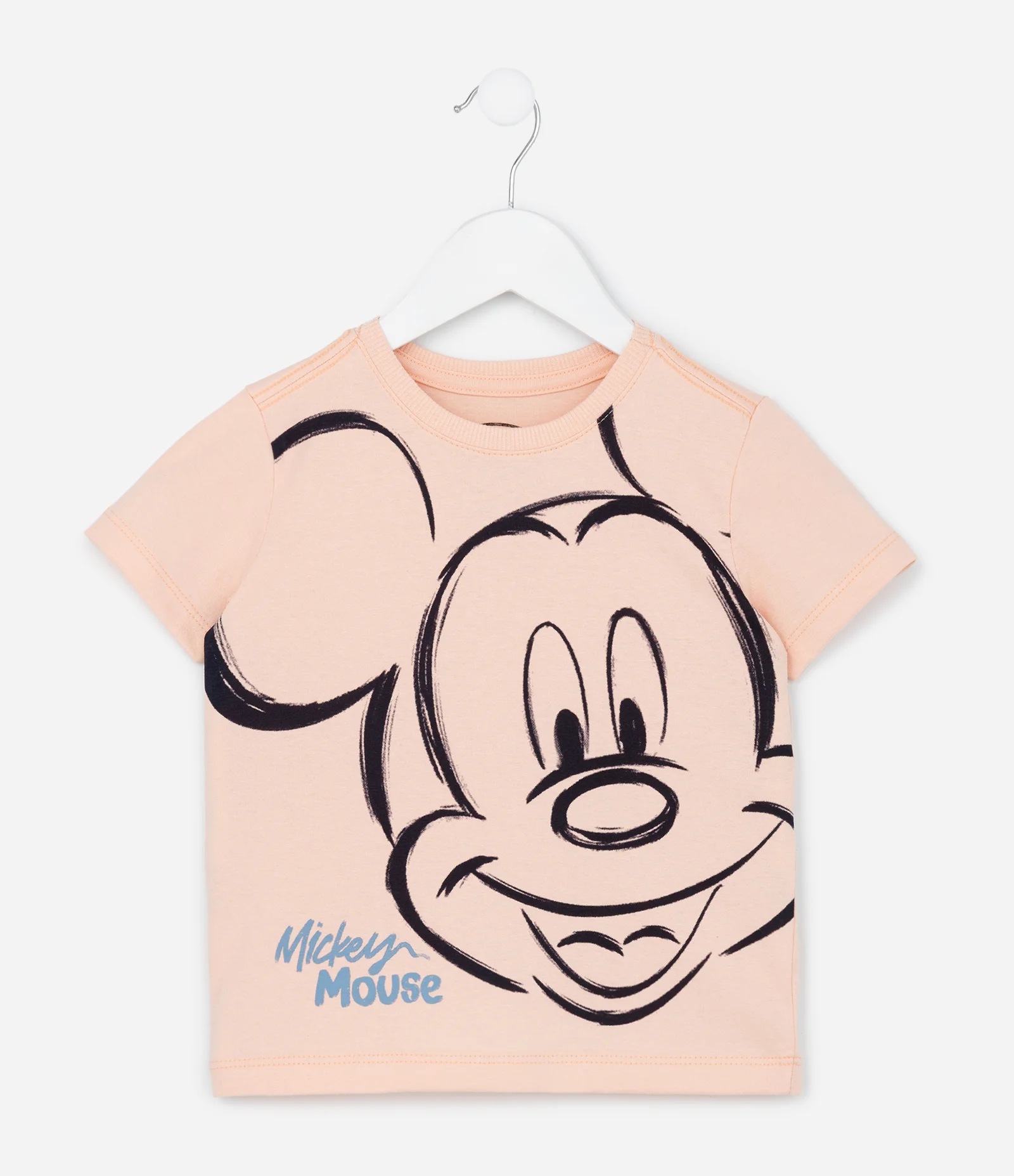 Camiseta Infantil com Estampa do Mickey - Tam 1 a 5 Anos Laranja 2