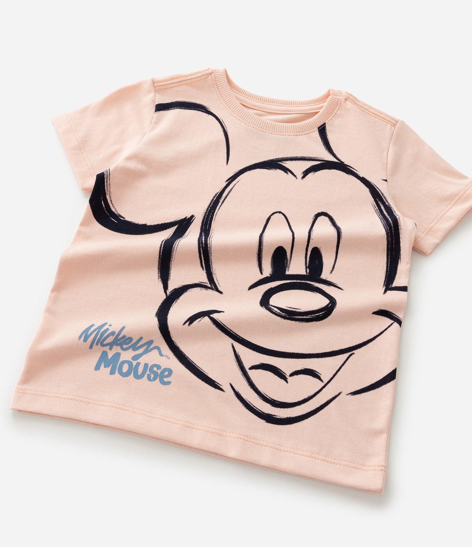 Camiseta Infantil com Estampa do Mickey - Tam 1 a 5 Anos Laranja 7