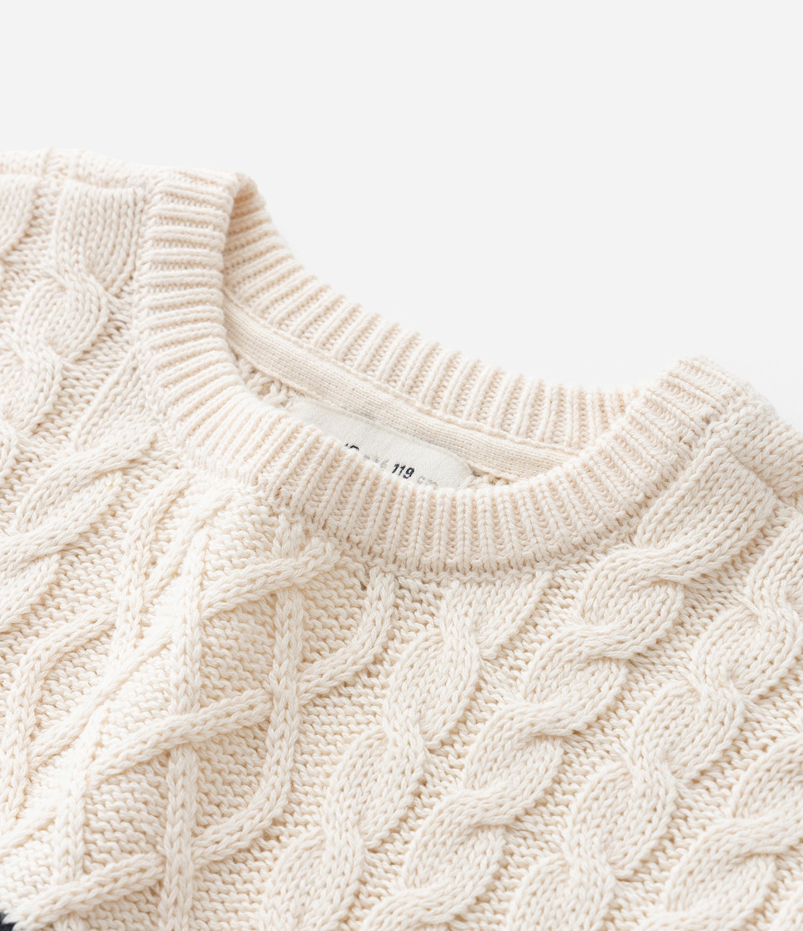 Suéter Infantil com Barra Diferenciada e Listras - Tam 1 a 5 Anos Bege/Azul 5