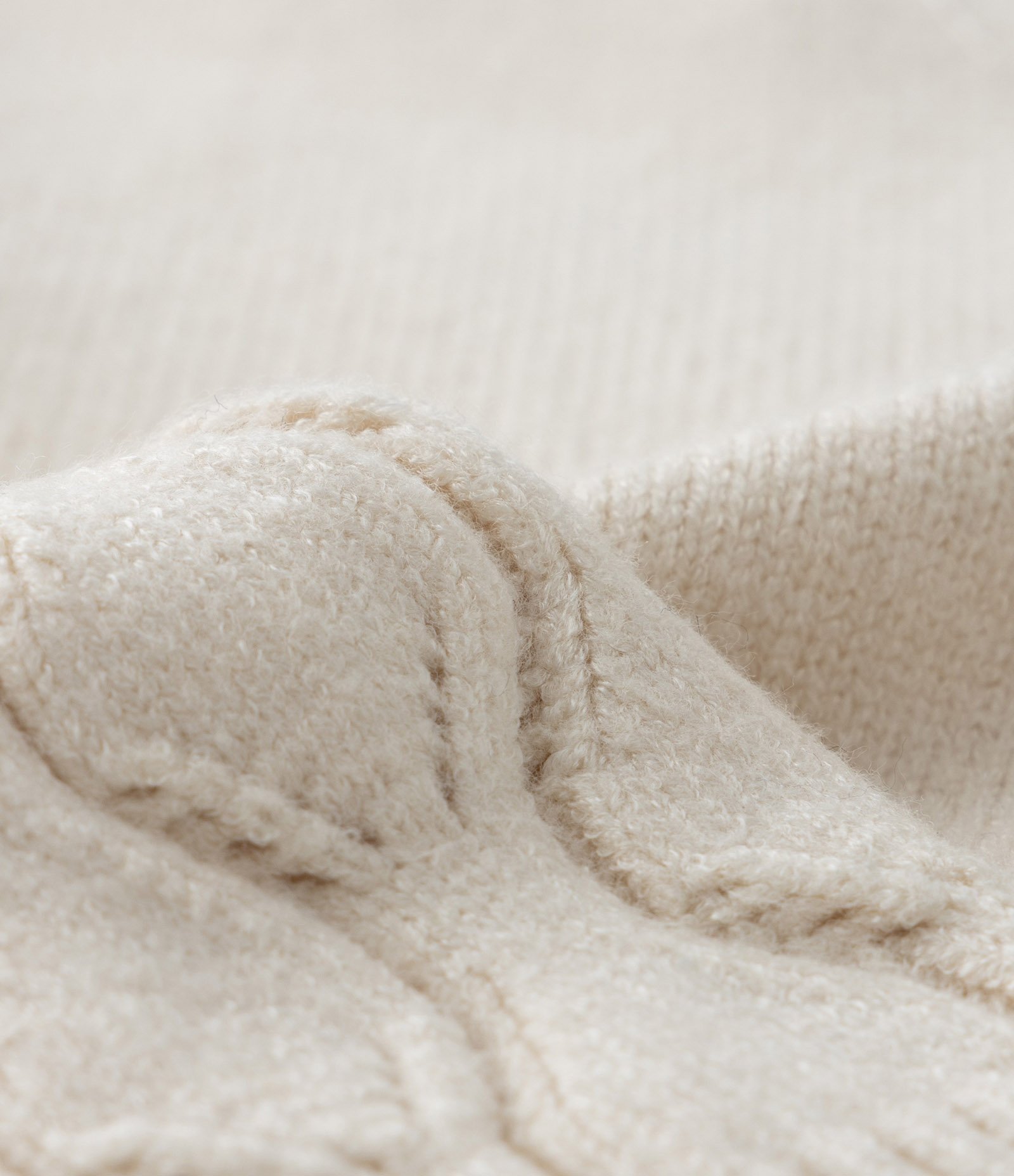 Suéter Infantil Texturizado com Bordado Coelhinha - Tam 1 a 5 Anos Bege 3