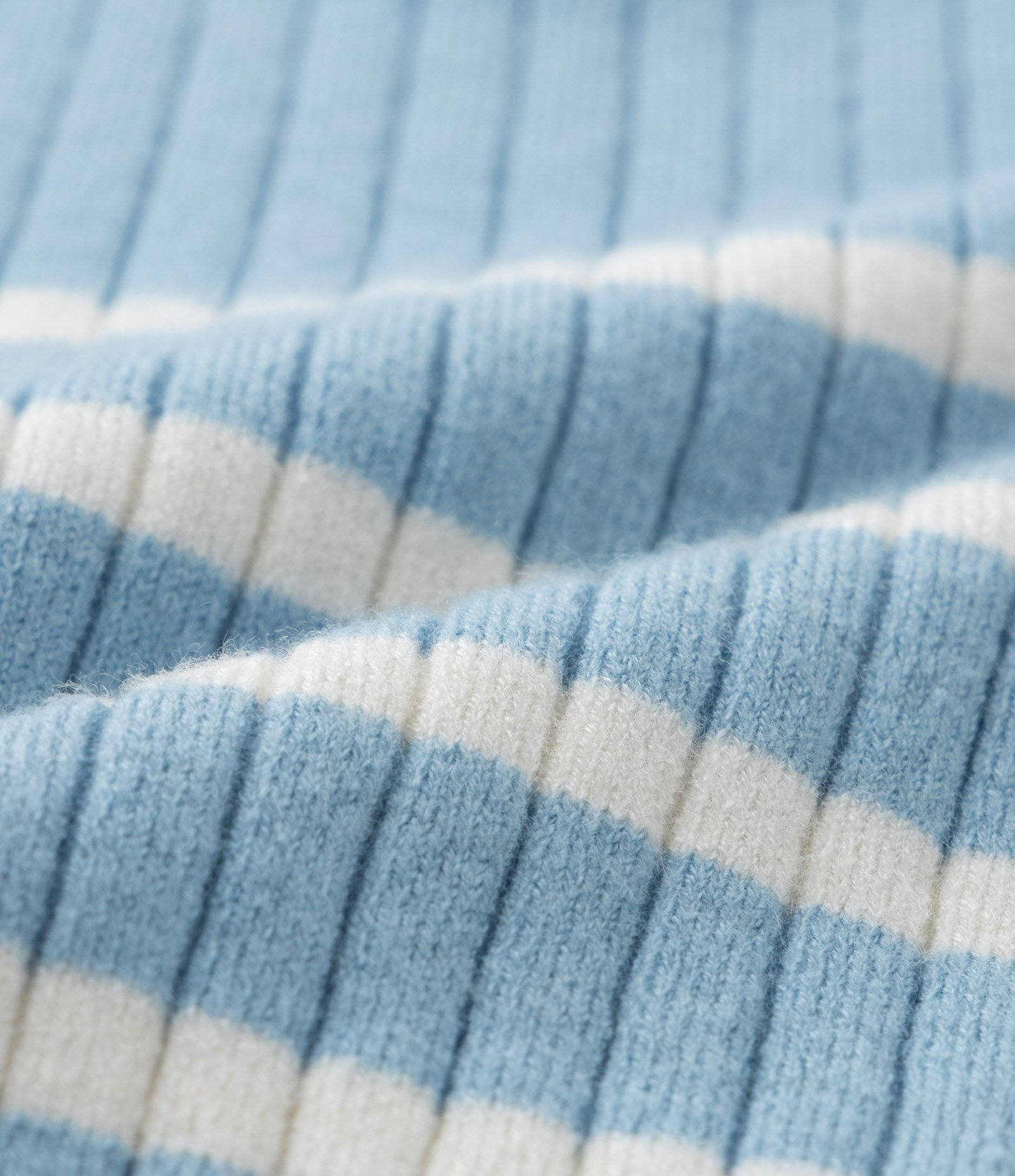 Blusa Infantil em Tricô com Babadinho nos Punhos - Tam 1 a 5 Anos Azul 3