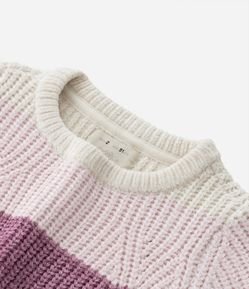 Suéter Infantil Chenille com Estampa Listrada - Tam 1 a 5 Anos