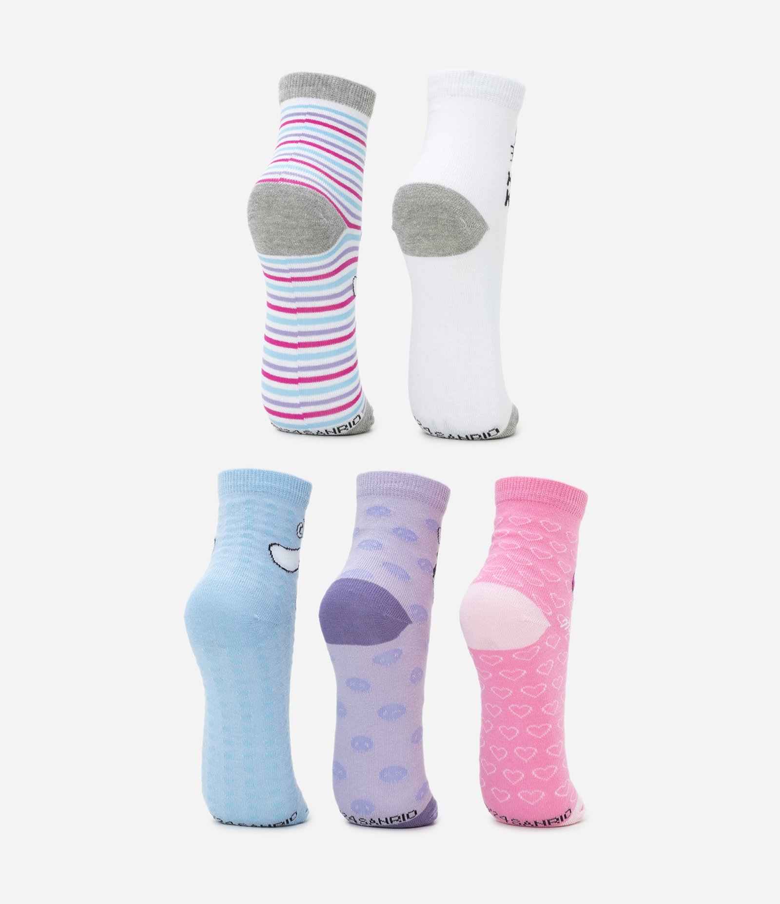 Kit 05 Meias Infantil com Estampa Hello Kitty - Tam 23  a 38 Multicores 3