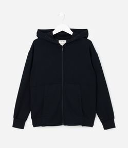 Jaqueta Infantil com Toque Suave e Capuz -Tam 5 a 14 Anos