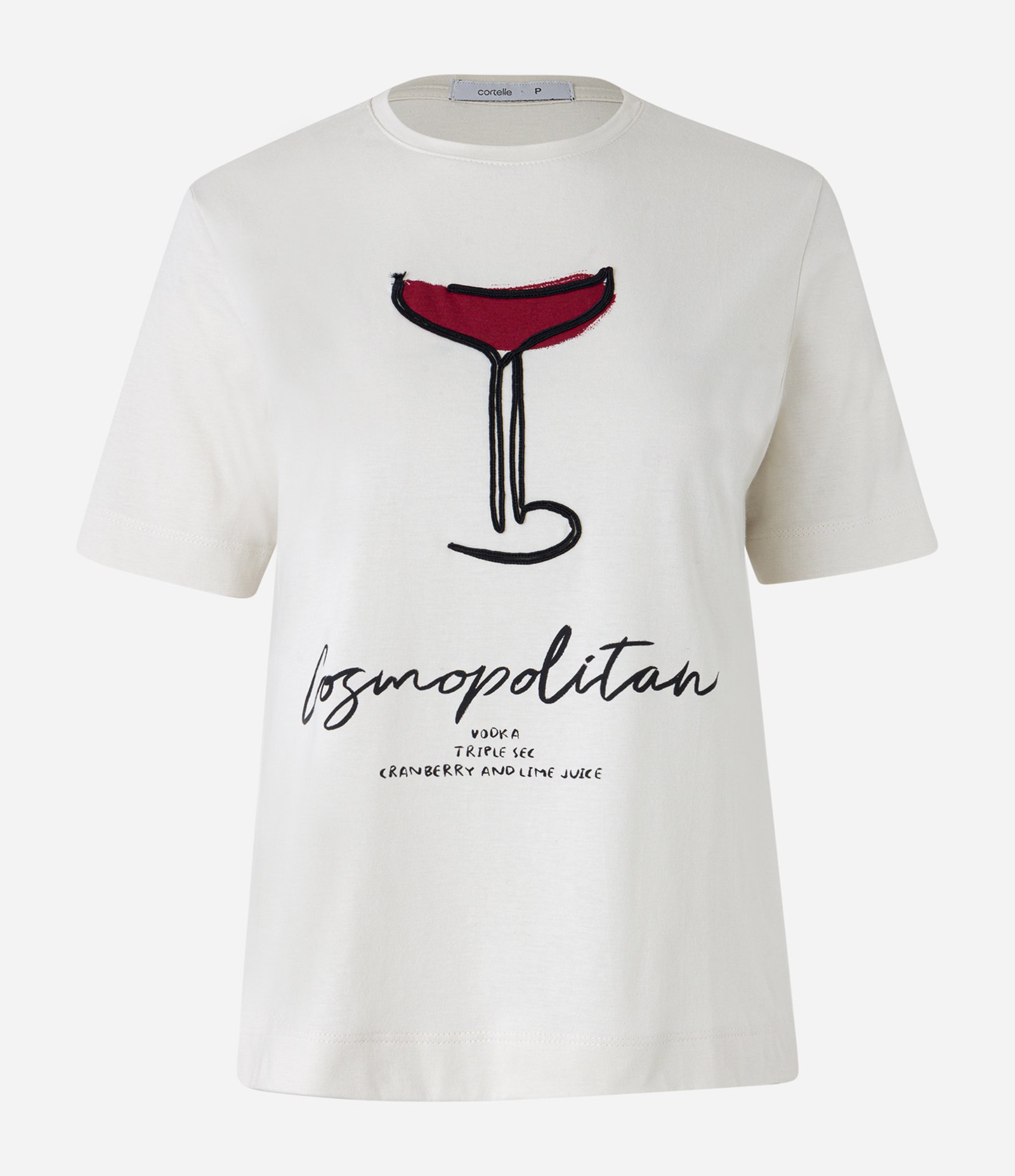 Camiseta em Algodão com Estampa Cosmopolitan Off White 5