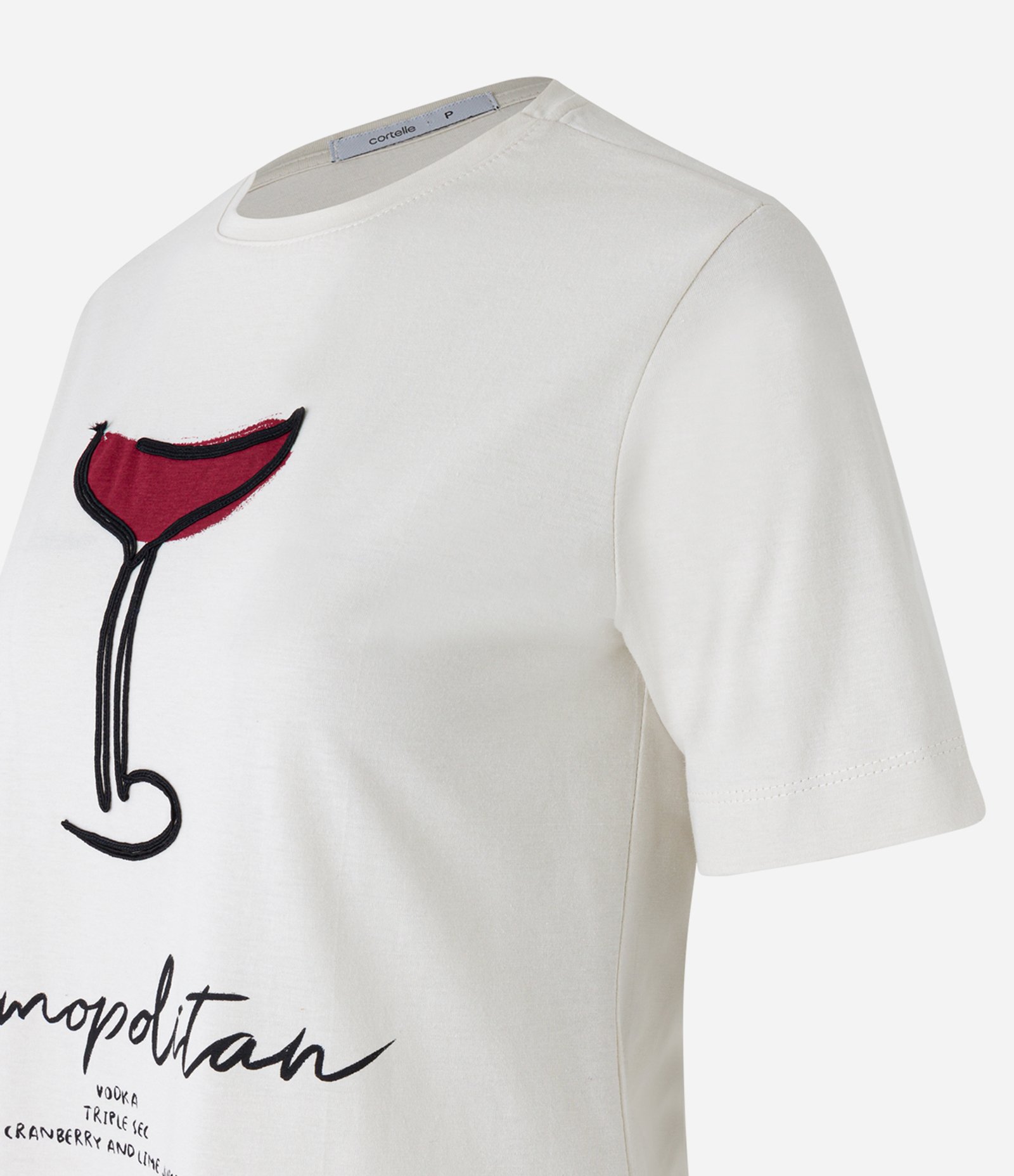 Camiseta em Algodão com Estampa Cosmopolitan Off White 6