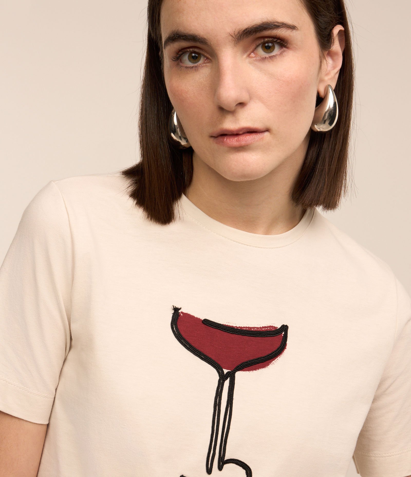 Camiseta em Algodão com Estampa Cosmopolitan Off White 4