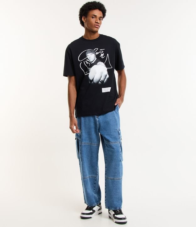 Camiseta Relaxed em Algodão com Estampa Chorão Charlie Brown JR