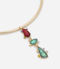 Colar Choker em Resina com Pingente