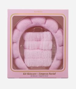 Kit com Faixa Skincare + Par de Munhequeiras 02 2024 Alchemia