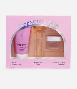 Kit Tratamento com Necessaire Envelope Transparente + Sabonete Liquido + Serum Facial + Hidratante Facial 2 2024 Alchemia