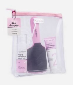 Kit Cuidado para os Pés com Spray Emoliente + Lixa para os Pés + Creme Reparador 02 2024 Alchemia