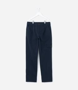 Calça Infantil em Sarja com Bolso Cargo - Tam 5 a 14 Anos