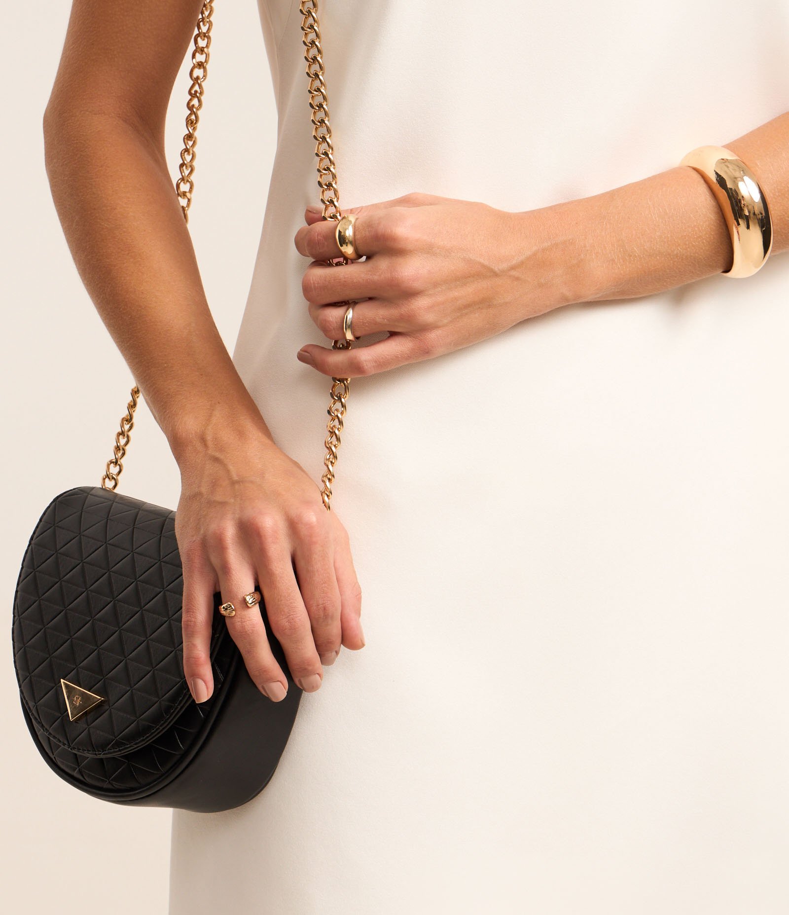 Vestido Curto em Crepe com Laços nas Costas Decotadas Branco 5